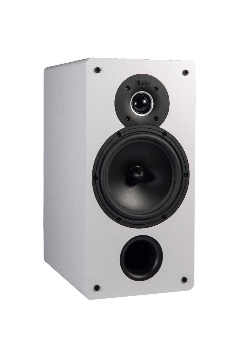 Indiana Line TESI 261 B Diffusori da scaffale BIANCHI lucido (Coppia) - TechSoundSystem.com