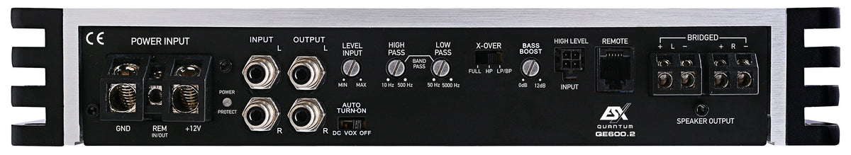ESX QE600.2 amplificatore digitale in Classe D a 2 canali 600W