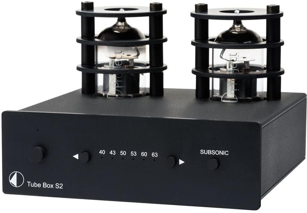 Pro-ject TUBE BOX S2 BLACK Phono box MM/MC a valvole, Circuitazione Dual-Mono a componenti discreti - TechSoundSystem.com