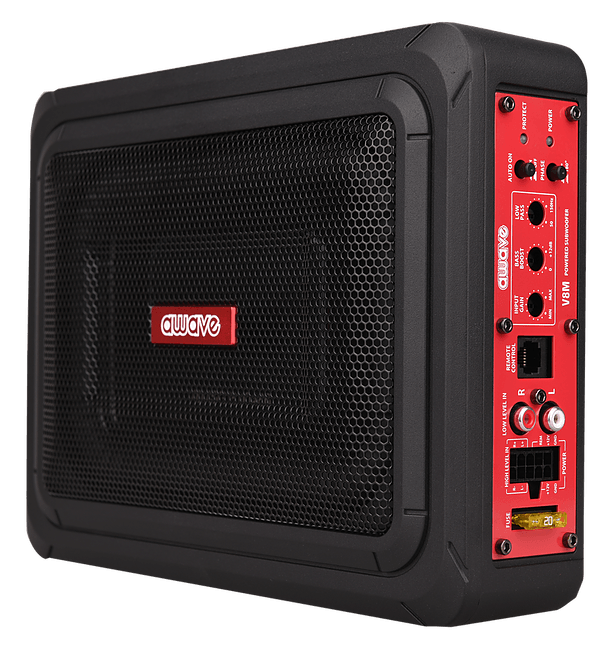 AWAVE V8 BY STEG Subwoofer sottosedile 200W attivo con controllo remoto - TechSoundSystem.com