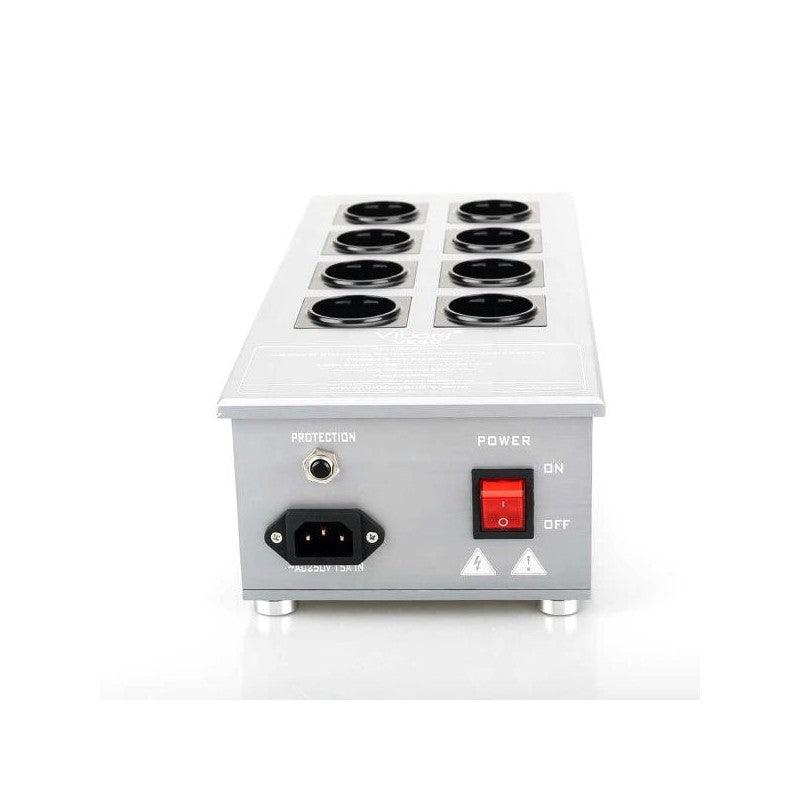 Viborg Audio VE80 Ciabatta hifi filtrata e protetta da 3300W 8 prese SHUKO altissima qualità - TechSoundSystem.com