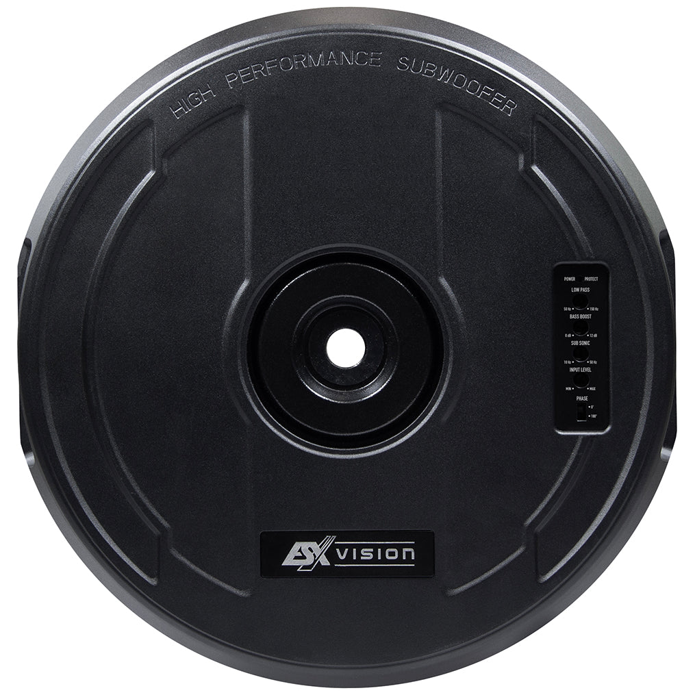 ESX V1100AV2 subwoofer attivo da incasso per vano ruota di scorta 280 mm 300W