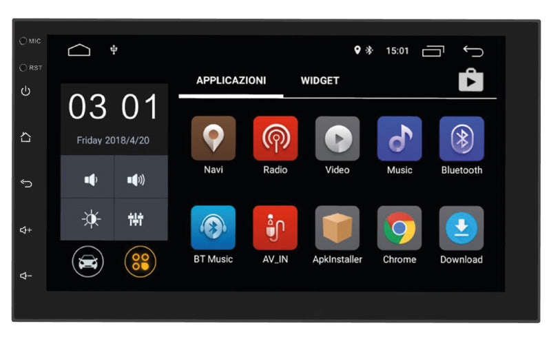Phonocar VM001K Media Station Android 6.1 monitor 7" 2 Din con mappe Europa - TechSoundSystem.com