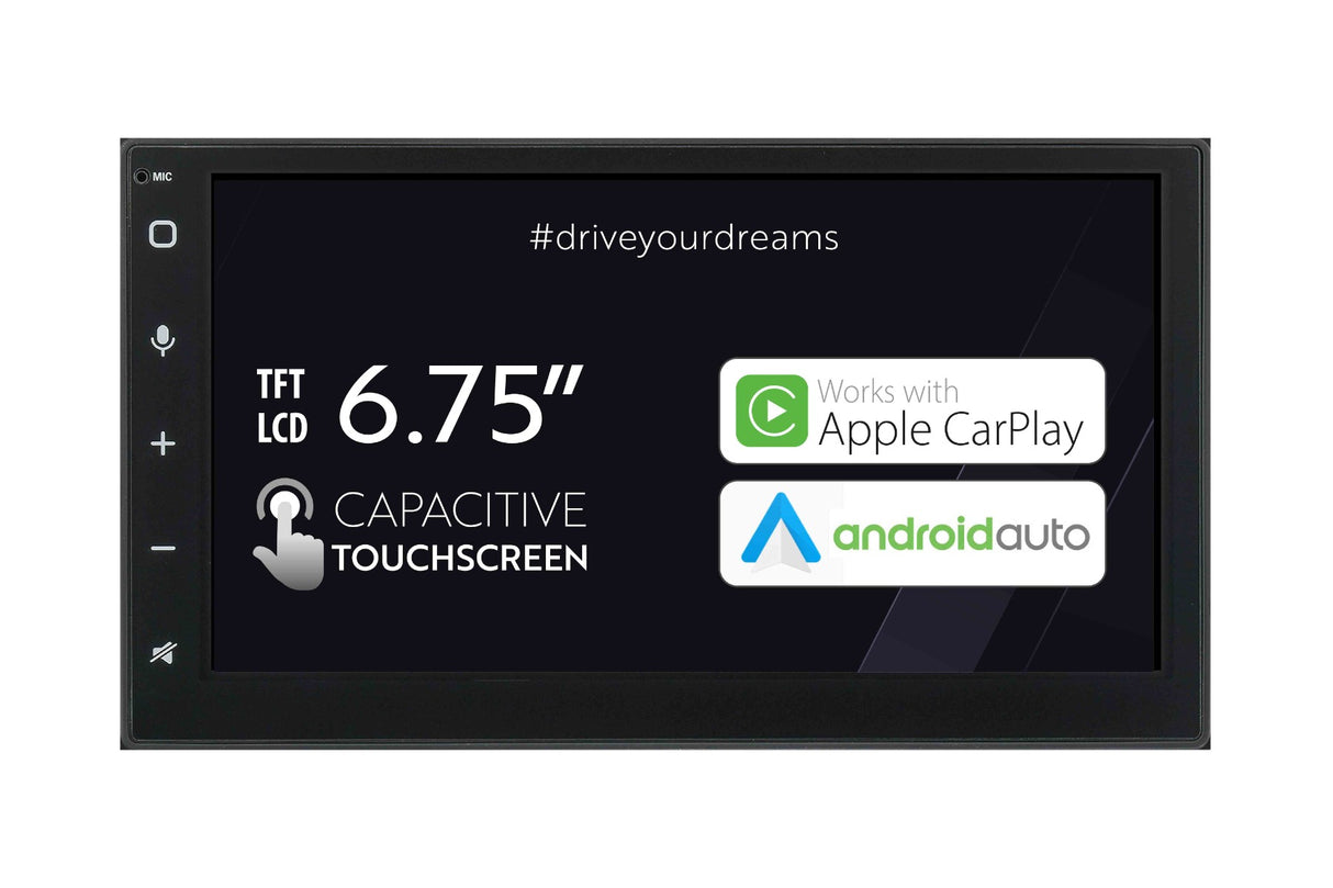 Phonocar VM012 autoradio Car Play, Androind Auto, GPS mappe EU,2 DIN 6.75" TFT/LCD, DAB+ - TechSoundSystem.com