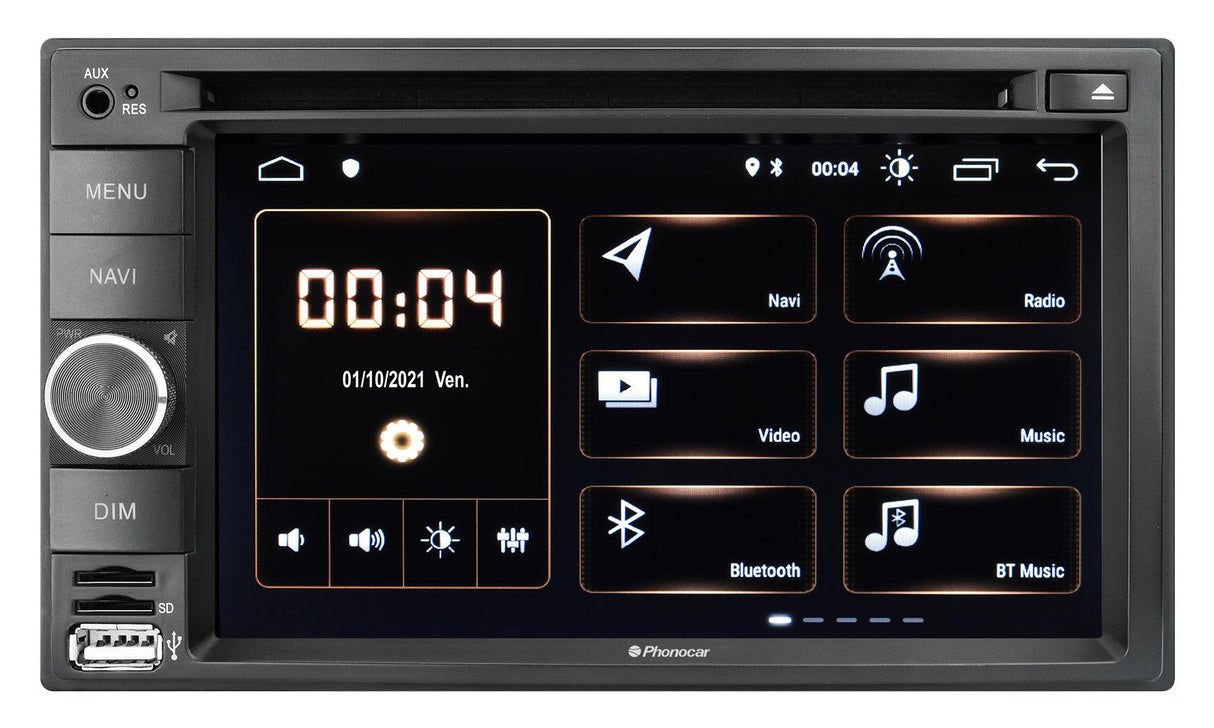 Phonocar VM031 Autoradio 2 DIn con DAB+ Android 10, lettore DVD/CD/USB/MICRO SD CARD - TechSoundSystem.com