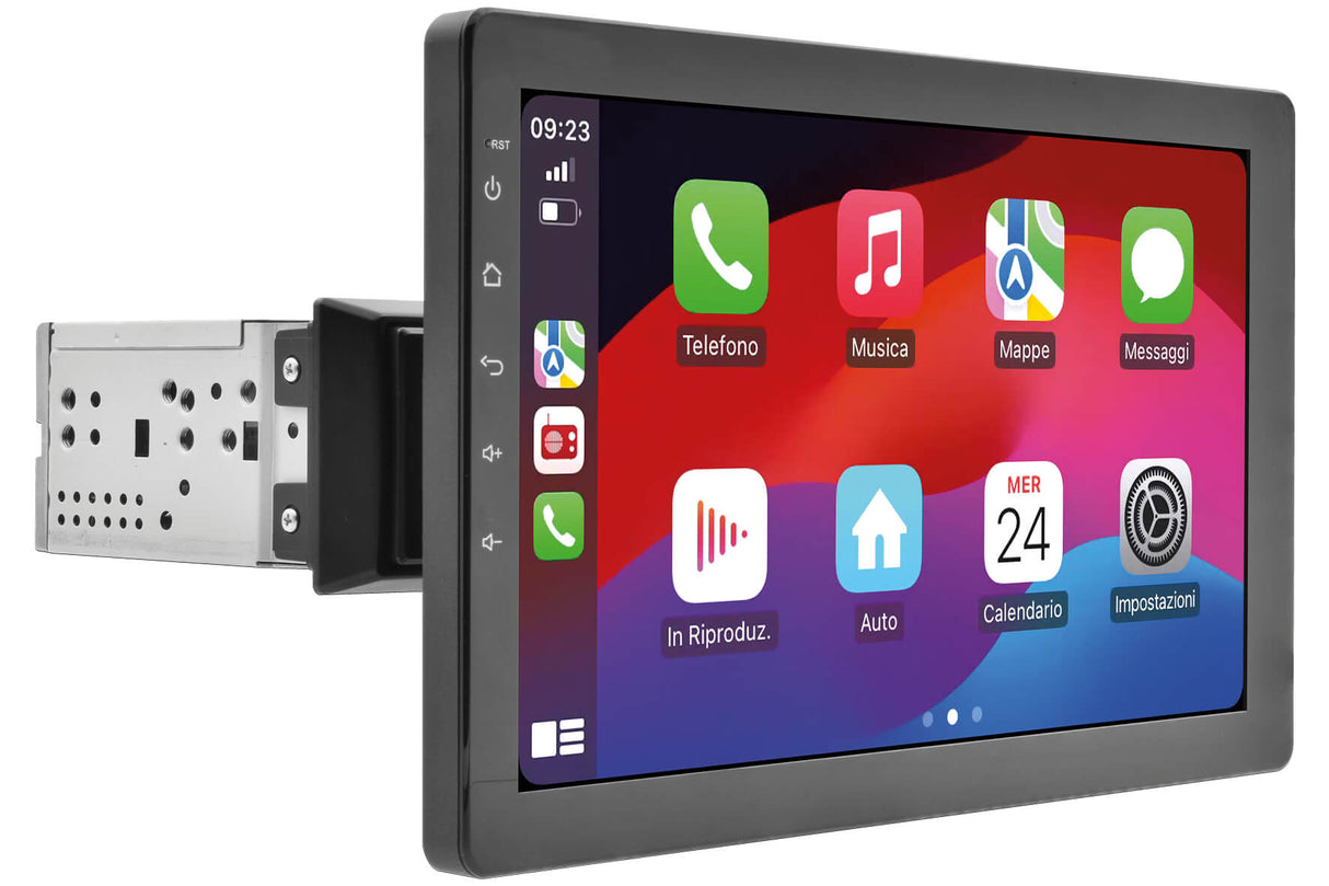 Phonocar VM053K Autoradio 1 DIN schermo RIMOVIBILE 10.1" Android 12 - MAPPE IGO EUROPA CAMPER TRUCK comprese - TechSoundSystem.com