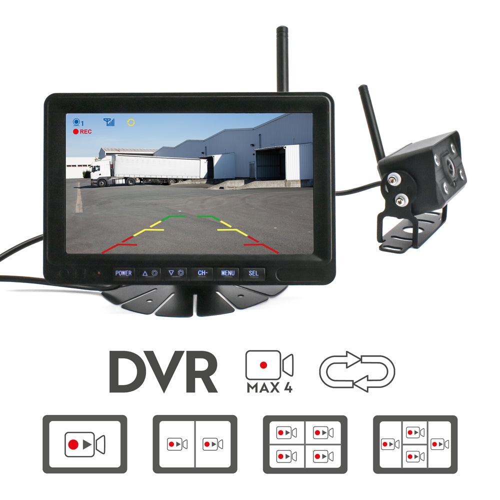 Phonocar VM168 MONITOR + RETROCAMERA IR KIT WIRELESS TRUCK - TechSoundSystem.com