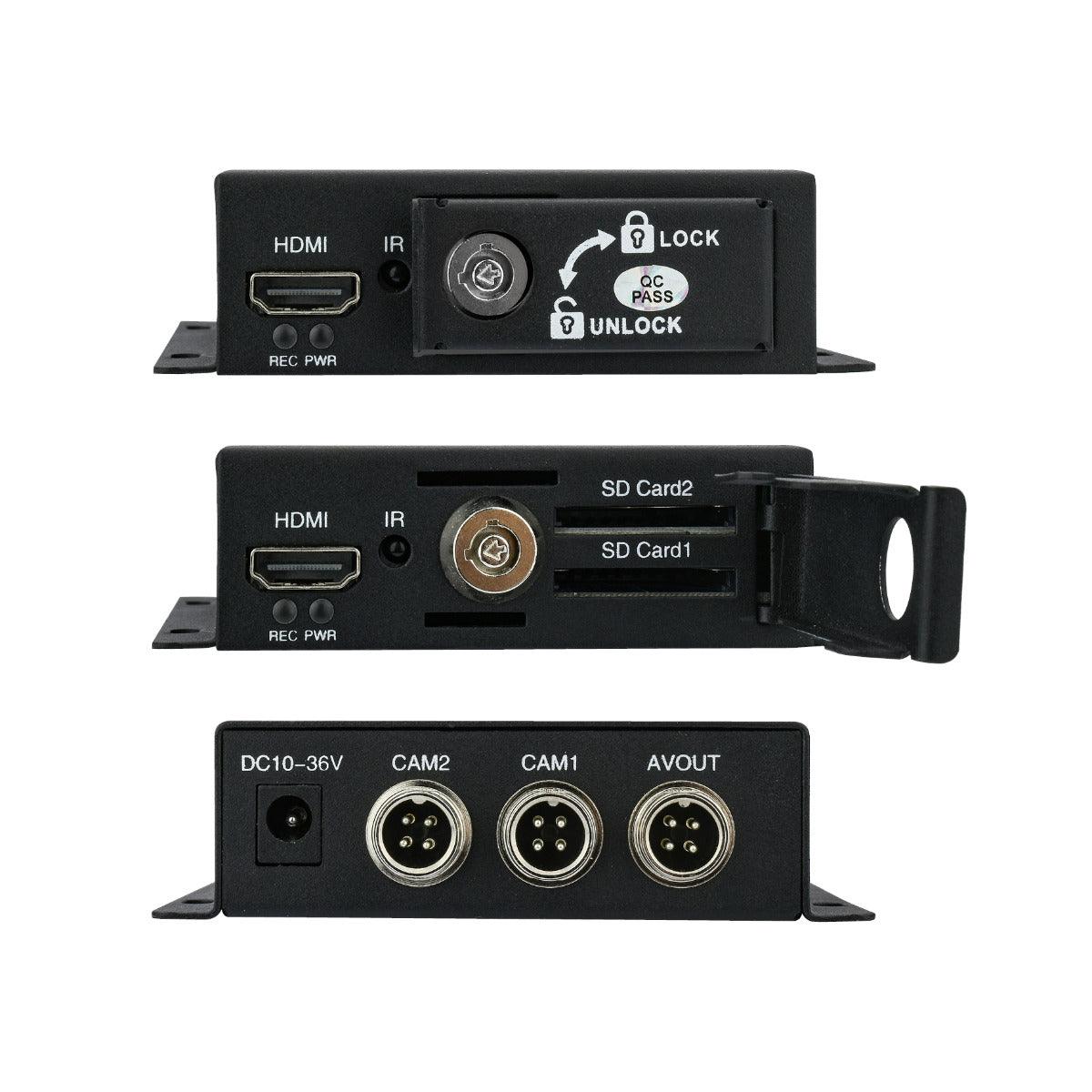 Phonocar VM297 Registratore DVR con 2 ingressi video, Player e Telecomando per impianti di video sorveglianza in auto - TechSoundSystem.com