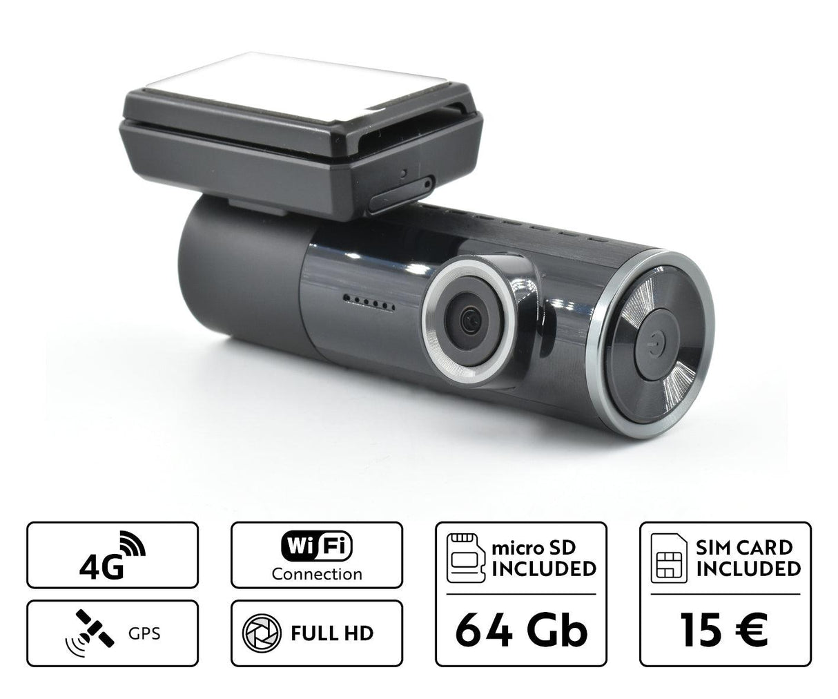 Phonocar VM441 Dashcam 4G LTE / WI-FI / GPS con APP Full HD - TechSoundSystem.com