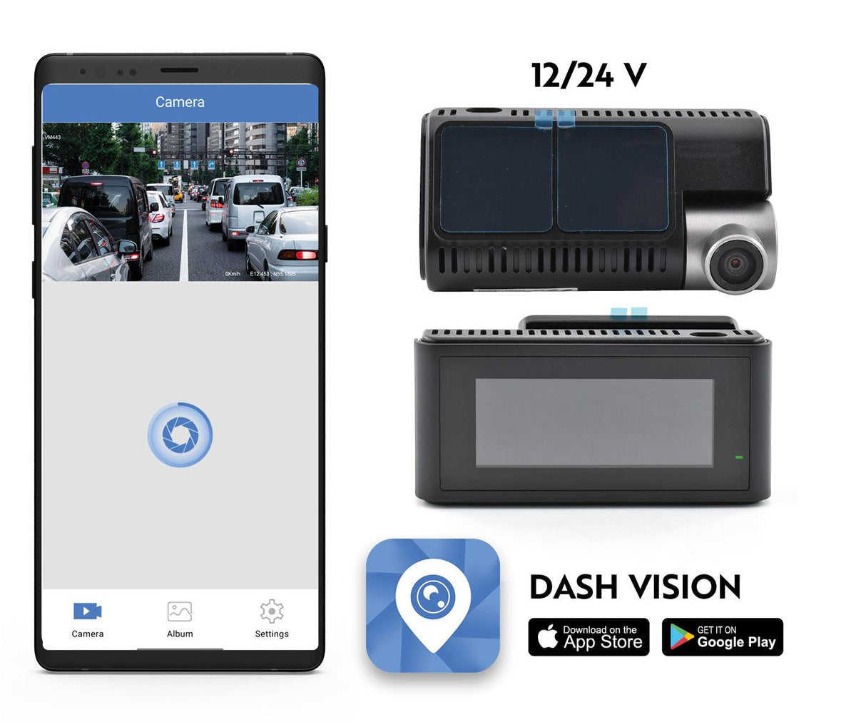 Phonocar VM443 DASHCAM WI-FI / GPS con DISPLAY e APP - TechSoundSystem.com