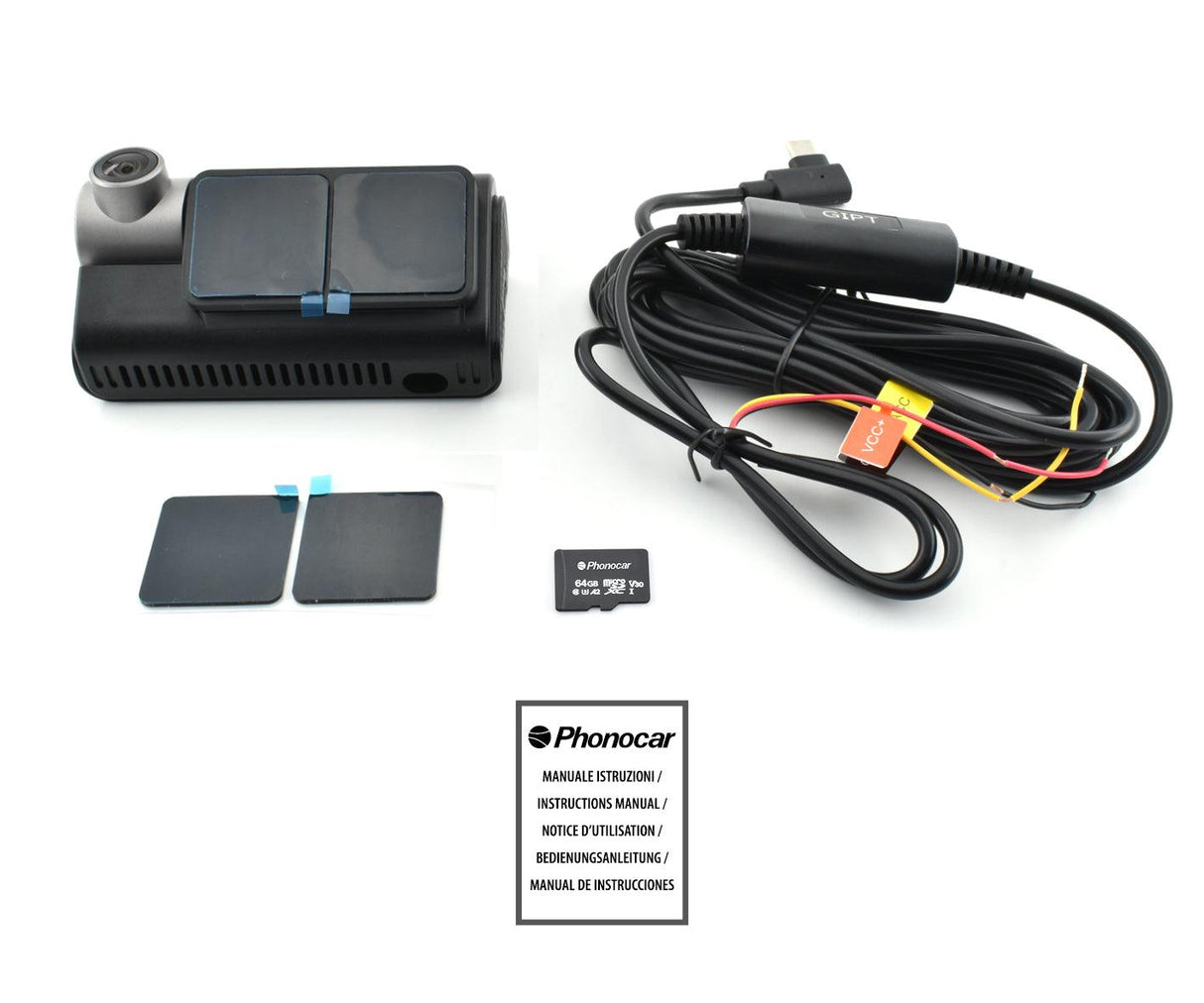 Phonocar VM443 DASHCAM WI-FI / GPS con DISPLAY e APP - TechSoundSystem.com