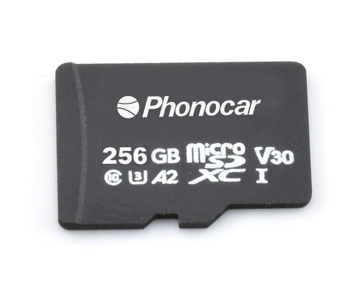 Phonocar VM563 Scheda MicroSD 256 Gb per DASHCAM VM441, VM443, VM42, VM440 - TechSoundSystem.com