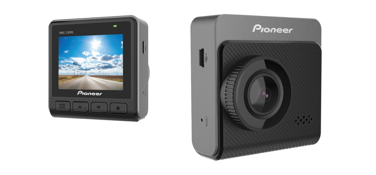 Pioneer VREC-130RS Dashcam anteriore, Full HD, 30 fps. Ampio angolo di visione di 132° - TechSoundSystem.com