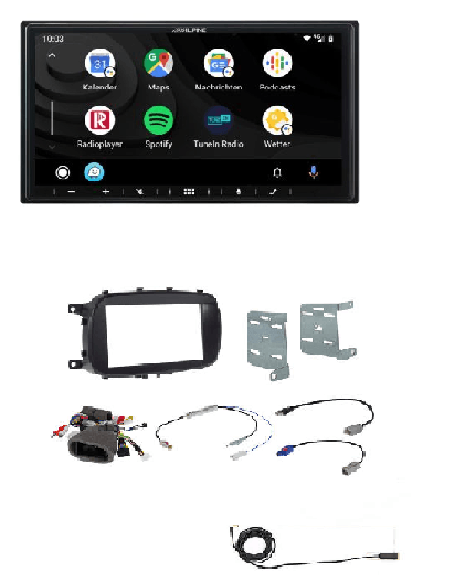 Alpine ILX-W690D-500X autoradio 2 DIN per FIAT 500X (334) dal 2014 con radio VP2, Car Play, Android Auto - TechSoundSystem.com