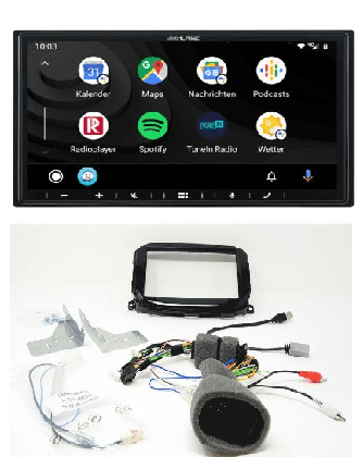 Alpine ILX-W690D-940AR Autoradio Alpine specifico per Alfa Romeo Giulietta dal 2014 in poi - TechSoundSystem.com