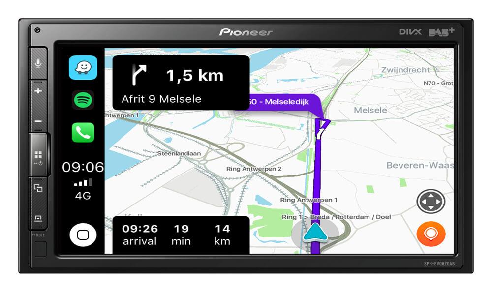 Pioneer SPH-EVO62DAB-208 autoradio per Peugeot 208 / 2008 (anno modello: 2012 - 2019) - TechSoundSystem.com