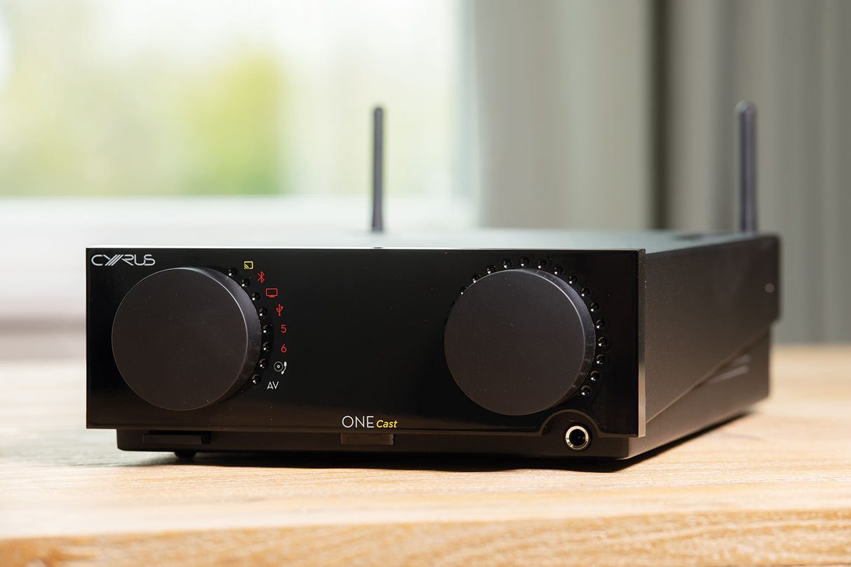 Cyrus ONE Cast amplificatore integrato 100x2 all-in-one "domotico": wifi, DAC, bluetooth, HDMI, gestibile via APP - TechSoundSystem.com