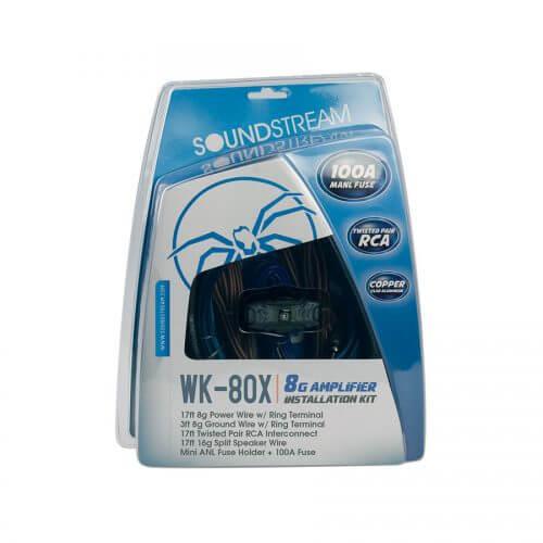 Soundstream WK-80X Kit cablaggio per installazione 8G con fusibile MANL 100A - TechSoundSystem.com