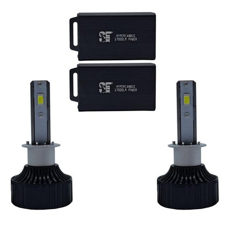 Alkor WLKLED-WEZEN-H1 kit LED H1 Wezen 12 Volt 55W da 17.000 LUMEN!! Filtro HYPERCANBUS - TechSoundSystem.com