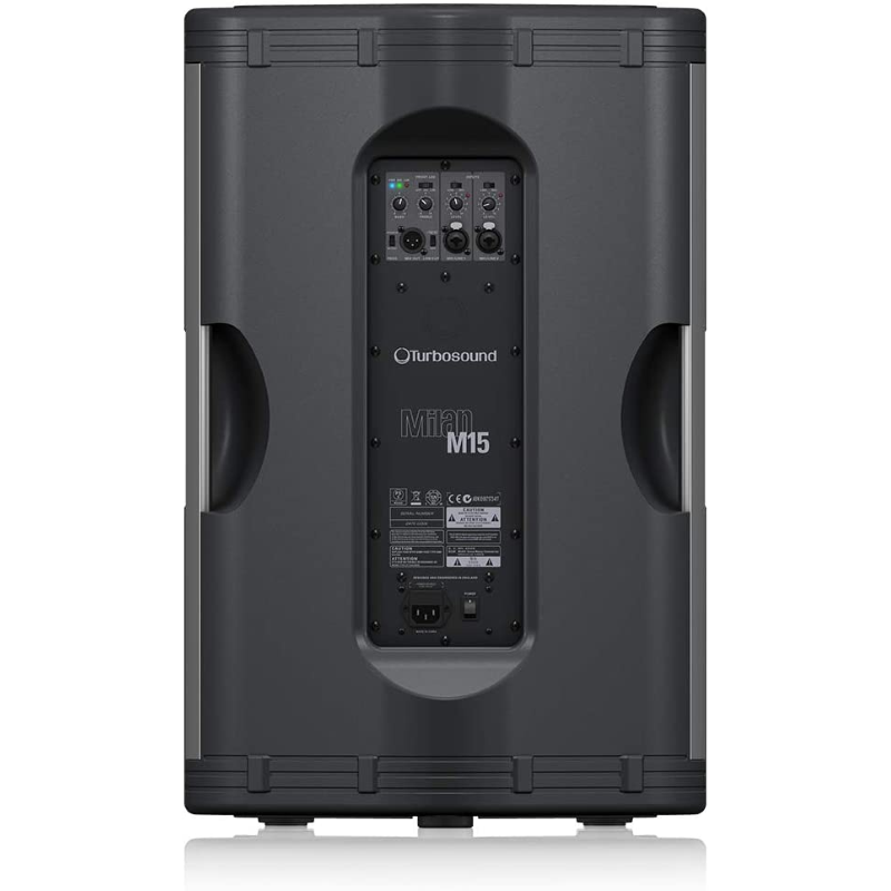 TURBOSOUND MILAN M15 CASSA ATTIVA AMPLIFICATA DUE VIE 15" 1000W 2 CANALI EQUALIZZATORE DUE BANDE - TechSoundSystem.com