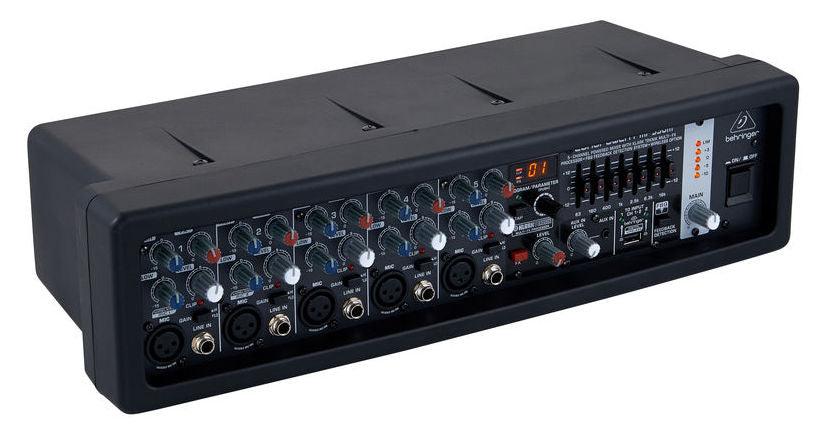 BEHRINGER PMP550M MIXER AMPLIFICATO 5 CANALI MIC LINE CON EFFETTI KLARK TEKNIK 500 WATT 7 BANDE - TechSoundSystem.com