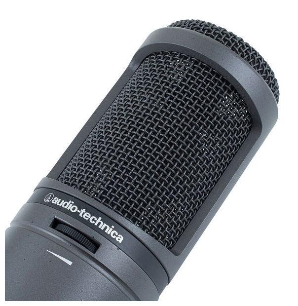 AUDIO TECHNICA AT2020 USBi MICROFONO CARDIOIDE CONDENSATORE A DIAFRAMMA LARGO USB LIGHTING IOS IPHONE - TechSoundSystem.com