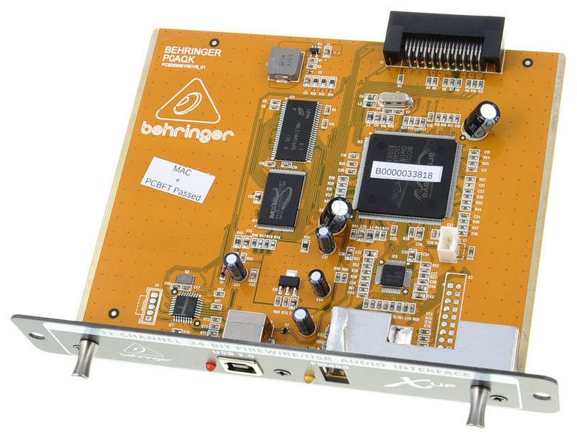 BEHRINGER X-UF INTERFACCIA AUDIO 24 BIT USB 2.0 E FIREWIRE 400 PER MIXER DIGITALE X32 - TechSoundSystem.com