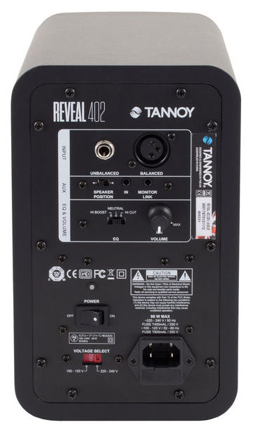 TANNOY REVEAL 402 STUDIO MONITOR ATTIVO BIAMPLIFICATO 4"/0.75" 50 WATT - TechSoundSystem.com