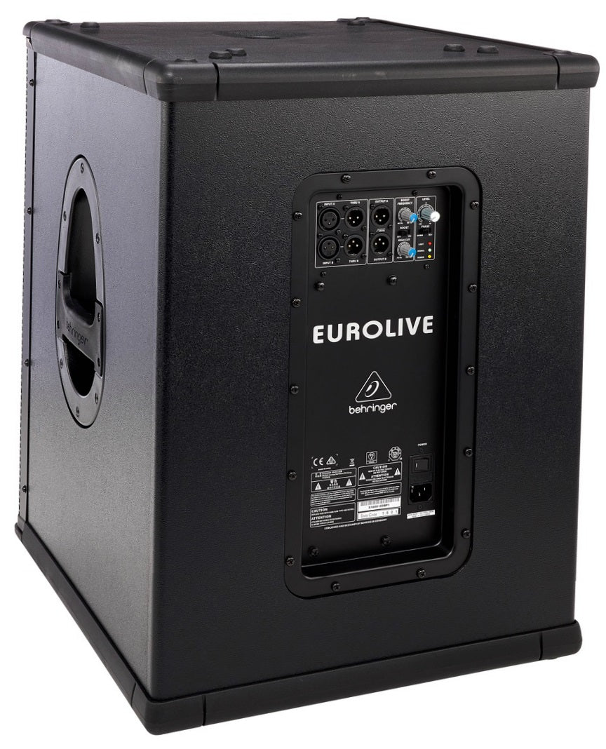 BEHRINGER B1500XP SUBWOOFER ATTIVO WOOFER 15" TURBOSOUND 3000 WATT AMPLIFICATO CROSSOVER STEREO - TechSoundSystem.com