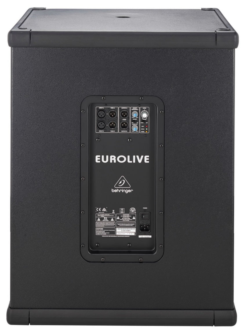 BEHRINGER B1800XP SUBWOOFER ATTIVO WOOFER 18" TURBOSOUND 3000 WATT AMPLIFICATO CROSSOVER STEREO - TechSoundSystem.com