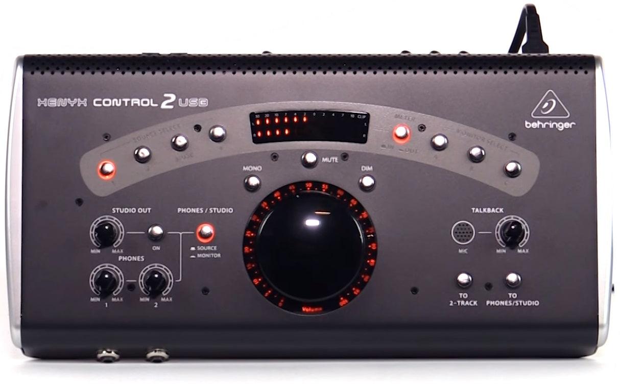 BEHRINGER XENYX CONTROL2-USB MIXER MONITOR INTERFACCIA AUDIO USB CONTROL 2 TWO MANOPOLA ILLUMINATA - TechSoundSystem.com