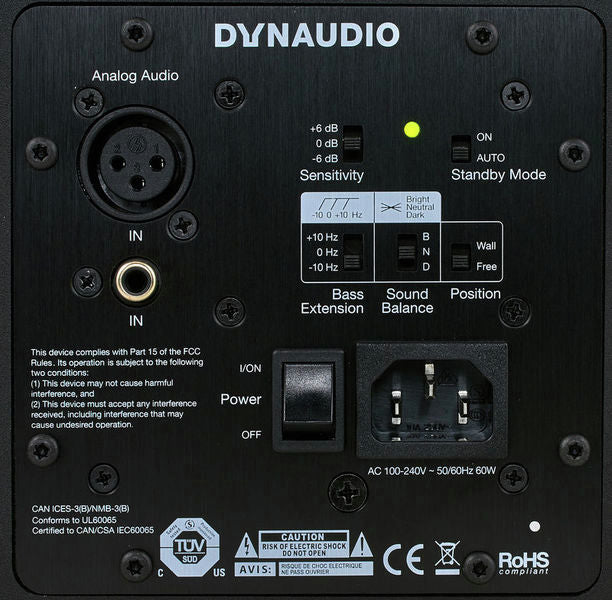 DYNAUDIO LYD-5 STUDIO MONITOR CASSA ATTIVA BIAMPLIFICATA 5"/1" 100 WATT - TechSoundSystem.com