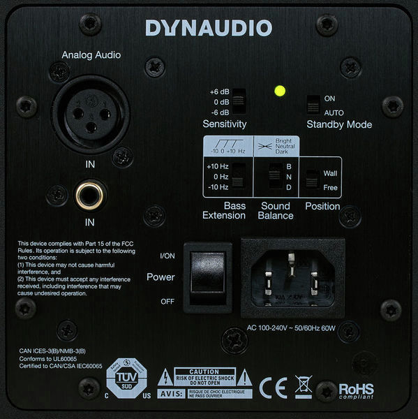 DYNAUDIO LYD-8 STUDIO MONITOR CASSA ATTIVA BIAMPLIFICATA 8"/1" 130 WATT - TechSoundSystem.com