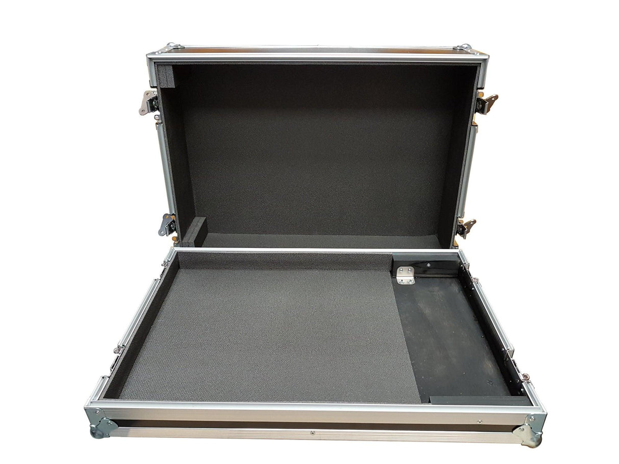 EXTREME QU 24 FLIGHT CASE PROFESSIONALE PER MIXER ALLEN & HEATH QU 24 ALLUMINIO E MULTISTRATO 9 MM CHIUSURA A FARFALLA - TechSoundSystem.com