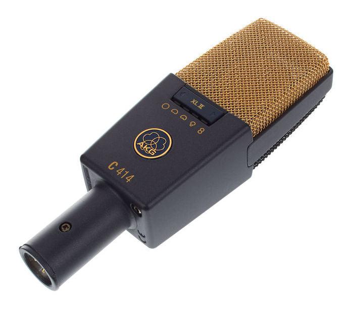 AKG C414-XLII STEREO SET 2 MICROFONI A CONDENSATORE DA STUDIO LARGO DIAFRAMMA 9 DIAGRAMMI POLARI MULTI PATTERN - TechSoundSystem.com