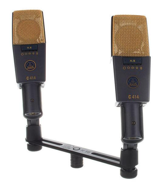 AKG C414-XLII STEREO SET 2 MICROFONI A CONDENSATORE DA STUDIO LARGO DIAFRAMMA 9 DIAGRAMMI POLARI MULTI PATTERN - TechSoundSystem.com