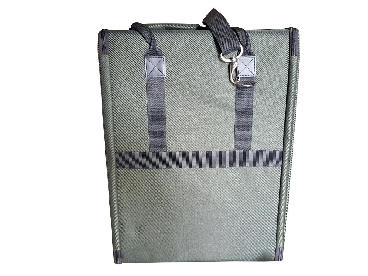 EXTREME BAG 702RK BORSA RIGIDA IMBOTTITA 2 UNITA' RACK MANIGLIA + TRACOLLA + TASCA FRONTALE CHIUSURA A ZIP - TechSoundSystem.com