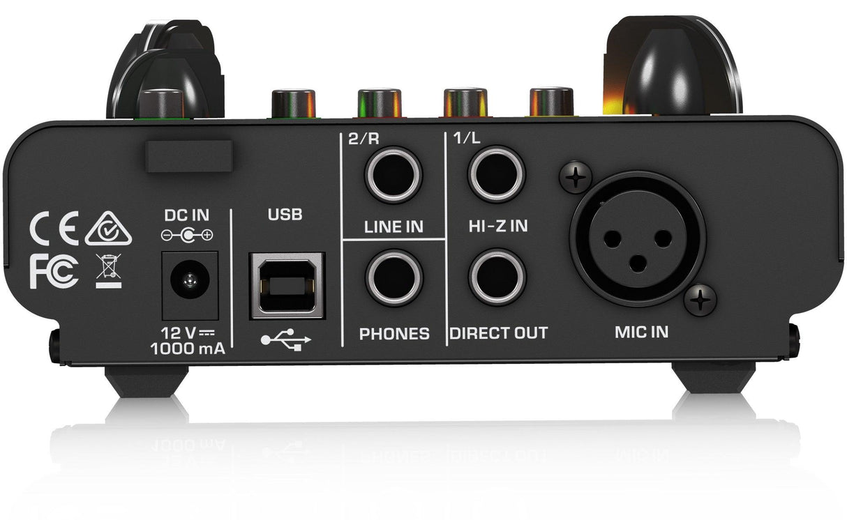 BEHRINGER MIC500-USB TUBE ULTRAGAIN PREAMPLIFICATORE MICROFONICO VALVOLARE LIMITER 16 PRESET INTERFACCIA AUDIO USB - TechSoundSystem.com