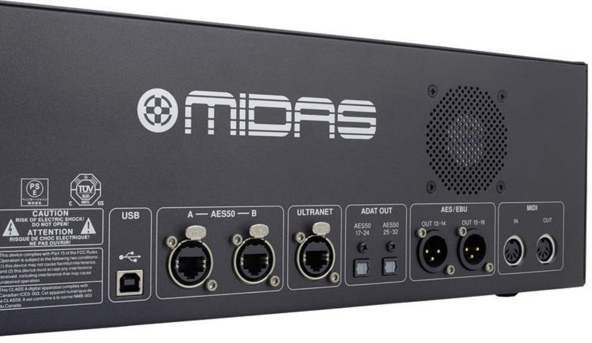 MIDAS DL32 STAGE BOX DIGITALE PER SERIE M32 CON 32 PREAMPLIFICATORI MICROFONICI 16 USCITE XLR OUT ULTRANET ADAT AESEBU MIDI - TechSoundSystem.com