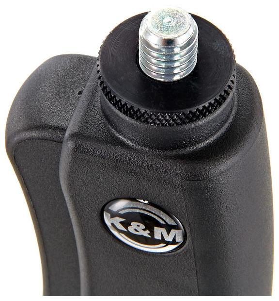 KONIG & MEYER 26250 ASTA MICROFONICA DRITTA ALZATA ONE HAND BASE ROTONDA PESATA - TechSoundSystem.com