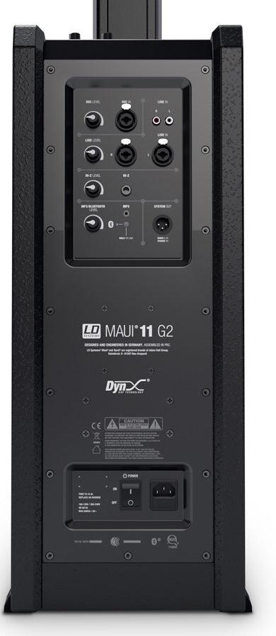 LD SYSTEMS MAUI11-G2 SISTEMA PA PORTATILE A COLONNA SUBWOOFER + SATELLITI CON MIXER E BLUETOOTH COLORE NERO - TechSoundSystem.com
