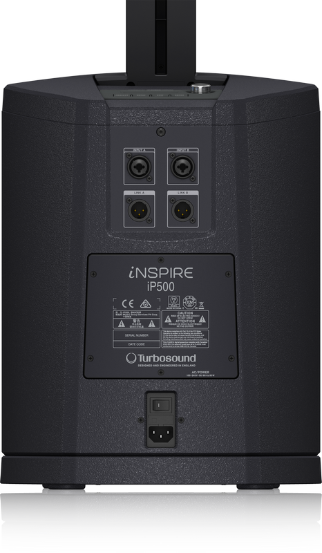 TURBOSOUND IP500 V2 SISTEMA ARRAY 600 WATT SUB 8" DSP KLARK TEKNIK (SST) 2 IN XLR COMBO + BLUETOOTH - TechSoundSystem.com