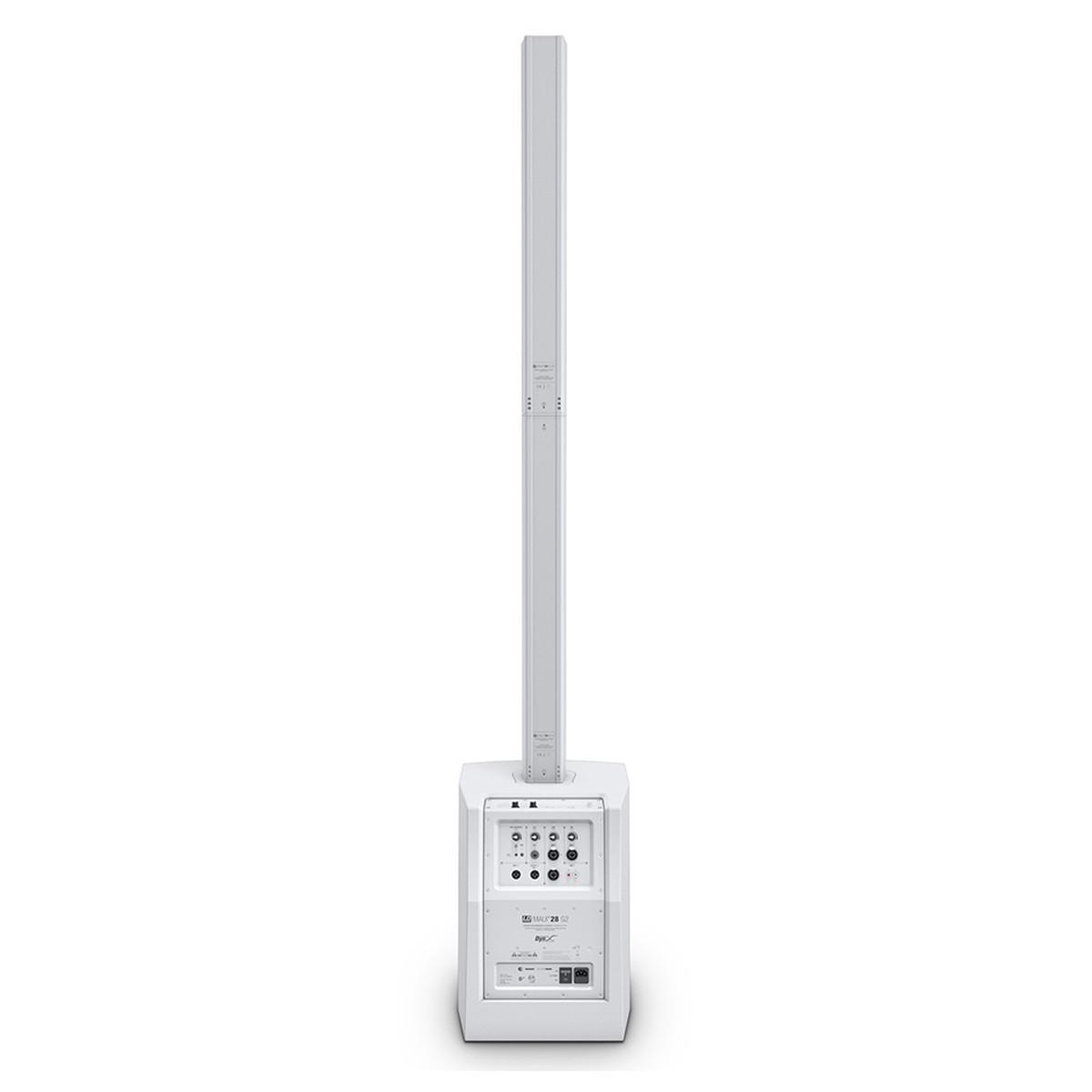 LD SYSTEMS MAUI28-G2 W SISTEMA PA PORTATILE A COLONNA BLUETOOTH MIXER 2000 WATT BIANCO - TechSoundSystem.com