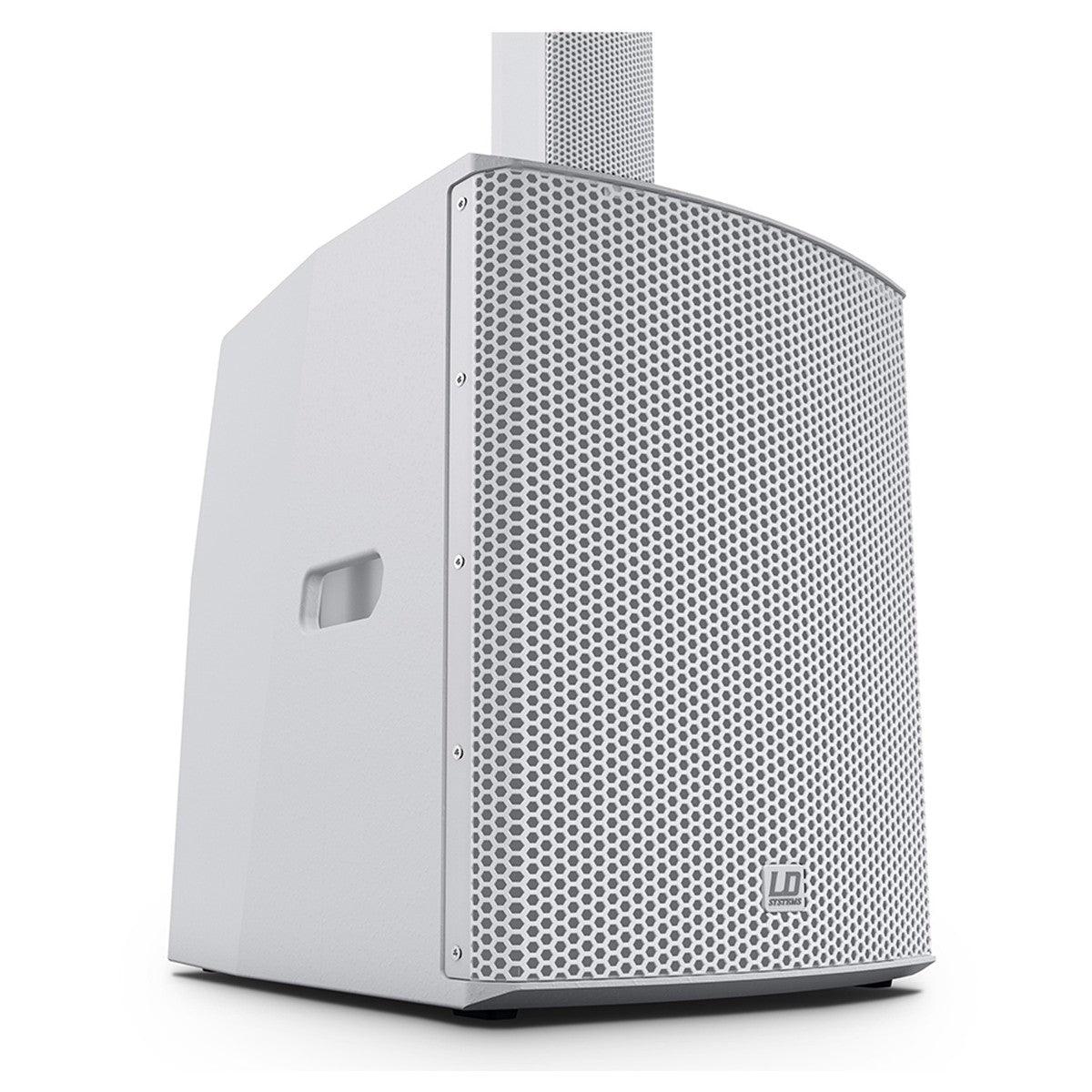 LD SYSTEMS MAUI28-G3 W SISTEMA PA PORTATILE A COLONNA BLUETOOTH MIXER 2000 WATT BIANCO - TechSoundSystem.com