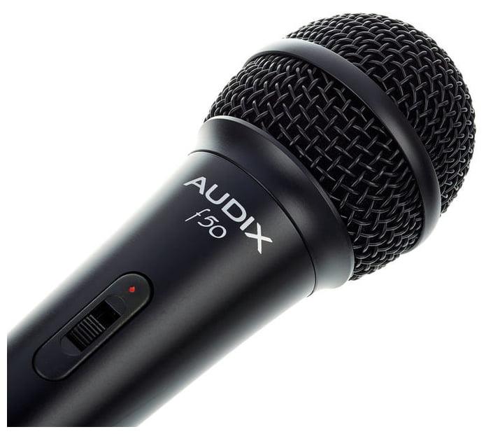 AUDIX F50S MICROFONO DINAMICO CARDIOIDE PER VOCE CON SWITCH ON/OFF - TechSoundSystem.com