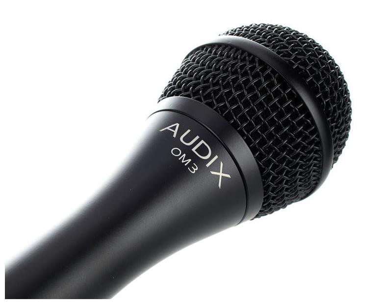 AUDIX OM3 MICROFONO DINAMICO IPERCARDIOIDE PER VOCE + CUSTODIA + CLAMP - TechSoundSystem.com
