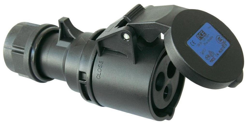 PROLUNGA CORRENTE 10 METRI CAVO NEOPRENE/H07RN-F 3x2.5MM2 CEE 16A P+N+T IP44 3P SPINA-PRESA PCE NERA - TechSoundSystem.com