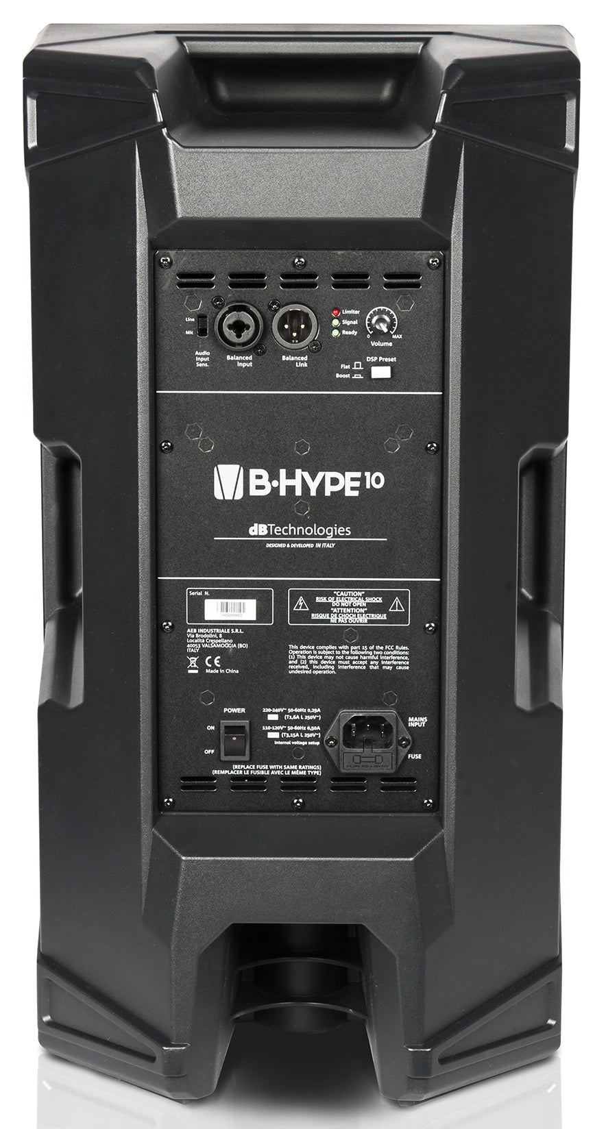 DB TECHNOLOGIES B-HYPE 10 CASSA ATTIVA 2 VIE 260W WOOFER 10" TWEETER 1" EX-DEMO - TechSoundSystem.com