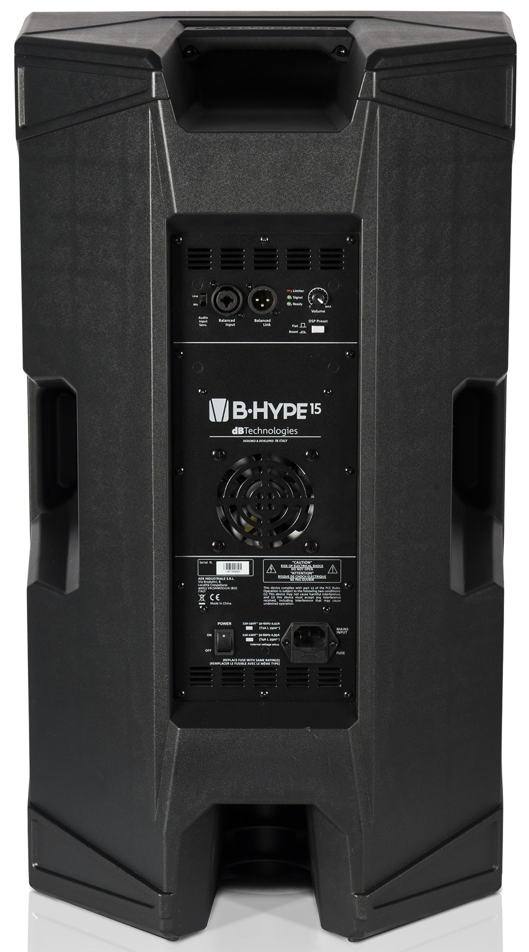 DB TECHNOLOGIES B-HYPE 15 CASSA ATTIVA 2 VIE 400W WOOFER 15" TWEETER 1" - TechSoundSystem.com
