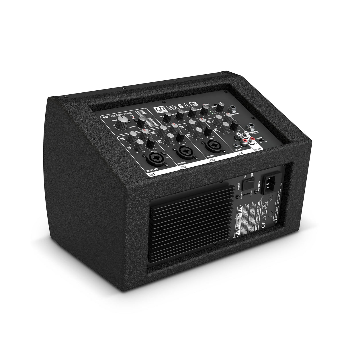 LD SYSTEMS MIX 6 A G3 CASSA ATTIVA 6,5" 560 WATT CON MIXER 4 CANALI INCORPORATO - TechSoundSystem.com